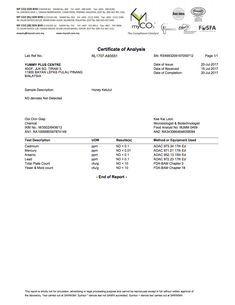 KELULUT LAB TEST HEAVY METAL